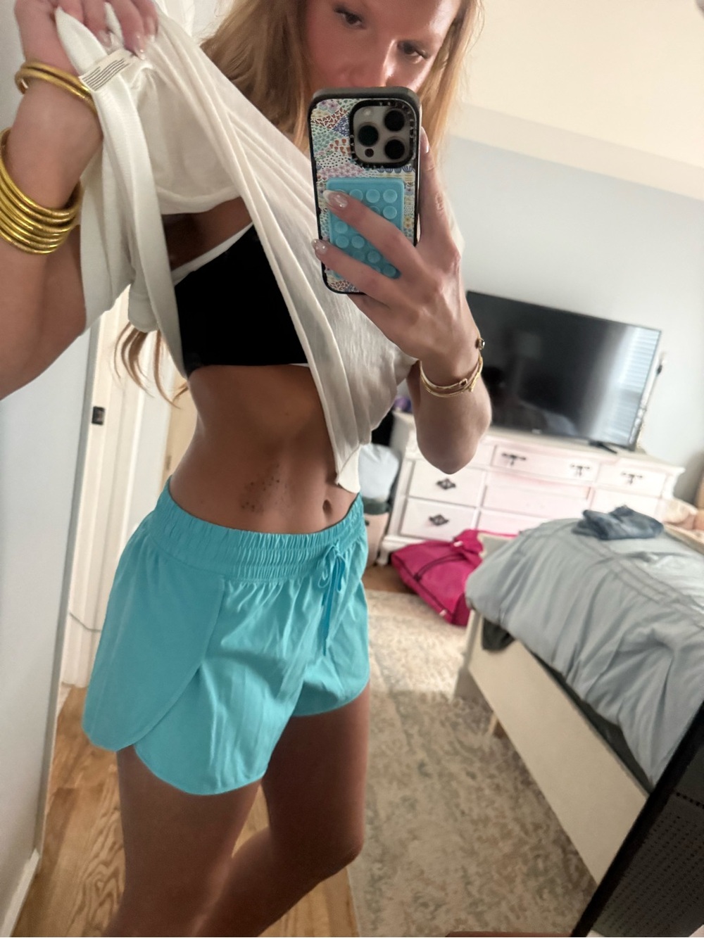 Lightweight Aqua Women’s Athletic Shorts
